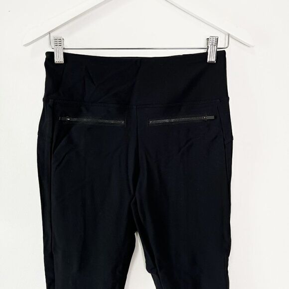 Athleta Black Stellar Crop Pull On Pants with Zip Pockets - Picture 4 of 10